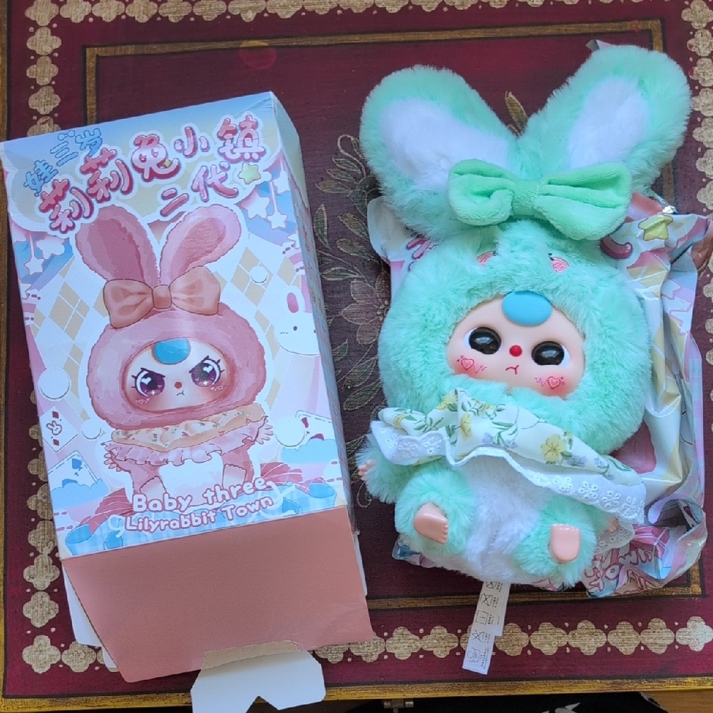 Lilyrabbit Town Confirmed- Mint Green Bunny Baby Three